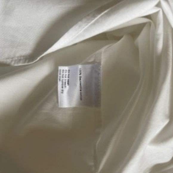 Akris , 8, White Zipper-Front Sculptural Sleeve Blouse - Picture 4 of 4